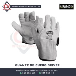 Guante De Cuero Driver Steelpro