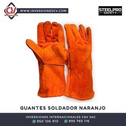 Guantes Soldador Naranjo