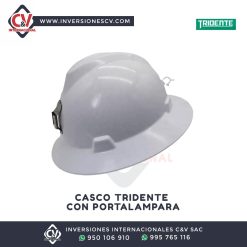 Casco Tridente Con Porta Lampara