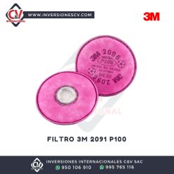 Filtro 2096 (p100) Contra De Gases Ácidos 3m