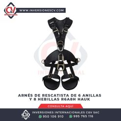 ArnÉs De Rescatista De 6 Anillas Y 8 Hebillas R6a8h Haukk