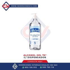 Alcohol Gel 70° (1 Litro) Con Dispensador