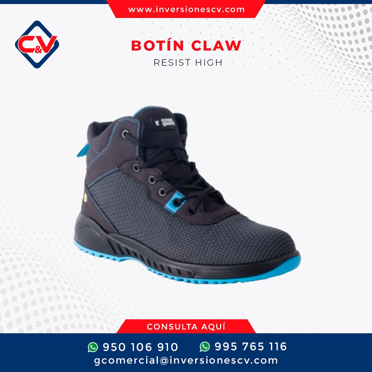 BOTÍN CLAW RESIST HIGH