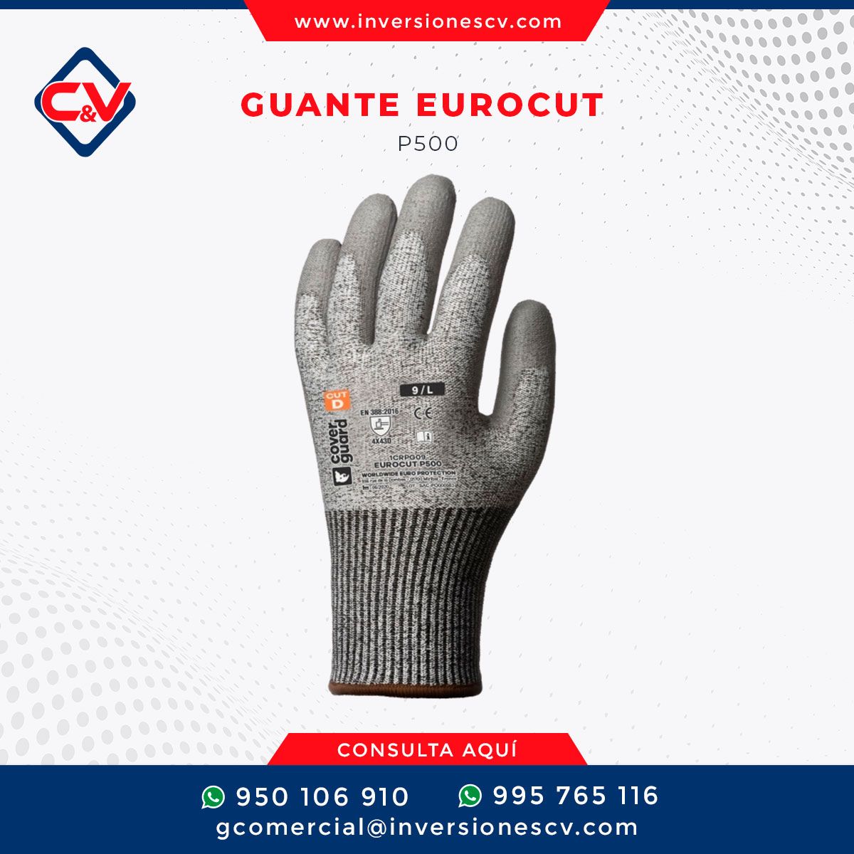 GUANTE EUROCUT P500