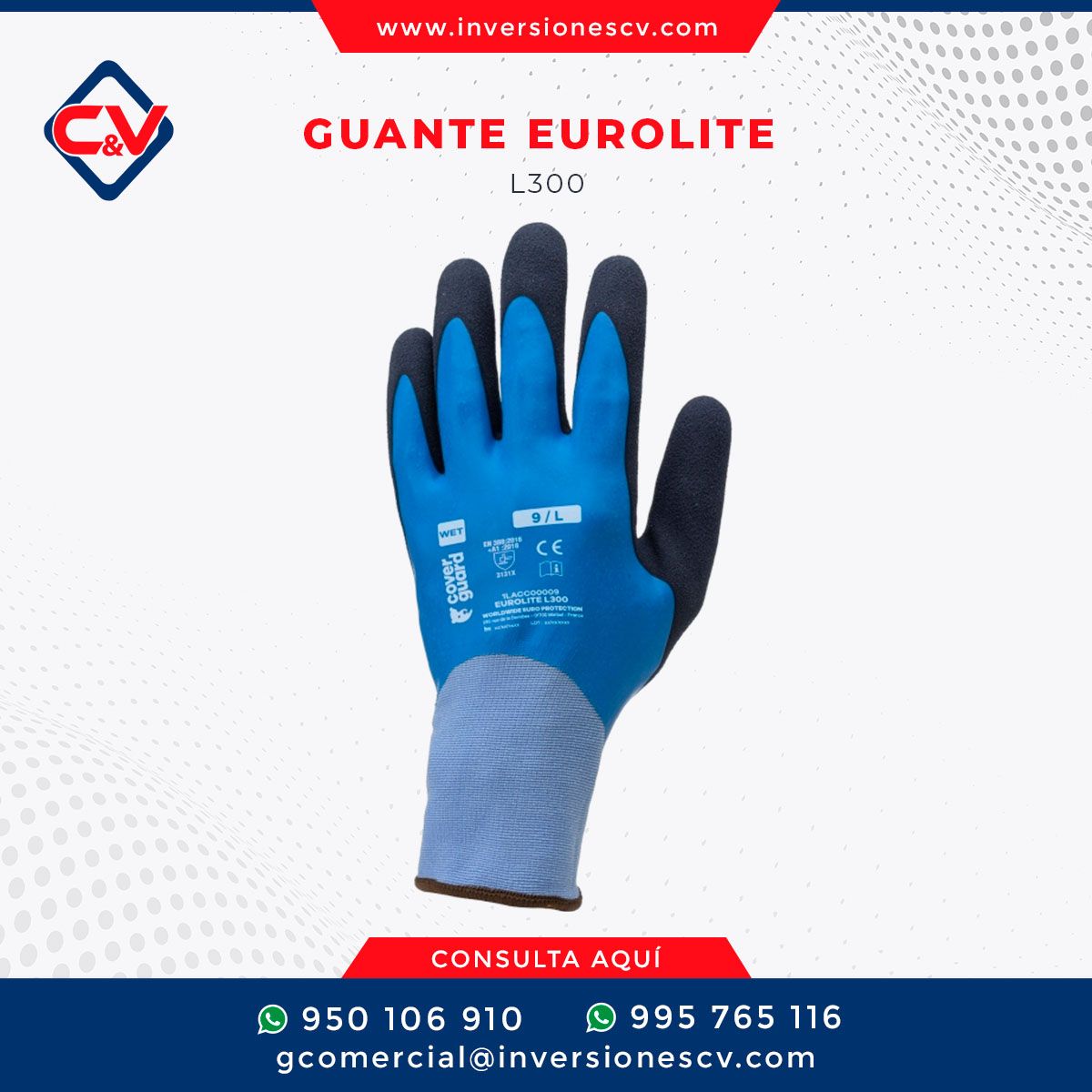 GUANTE EUROLITE L300