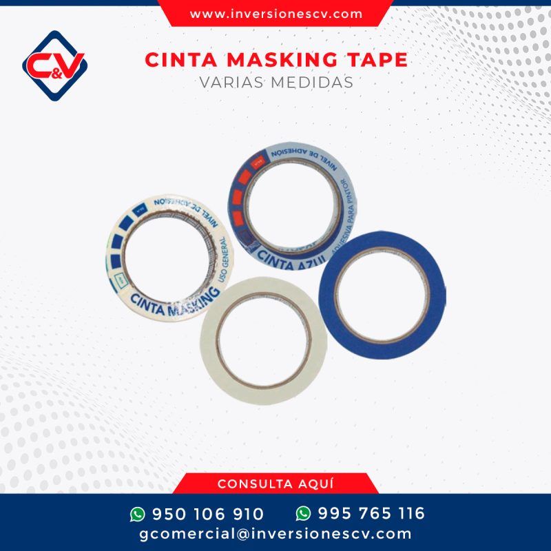 CINTA MASKING TAPE (VARIAS MEDIDAS)