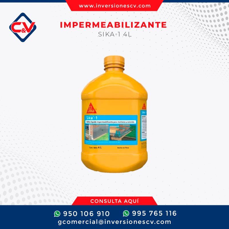 IMPERMEABILIZANTE SIKA-1 4L