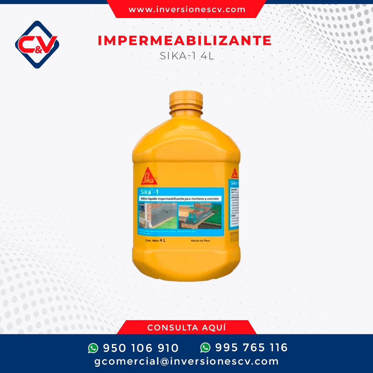 IMPERMEABILIZANTE SIKA-1 4L