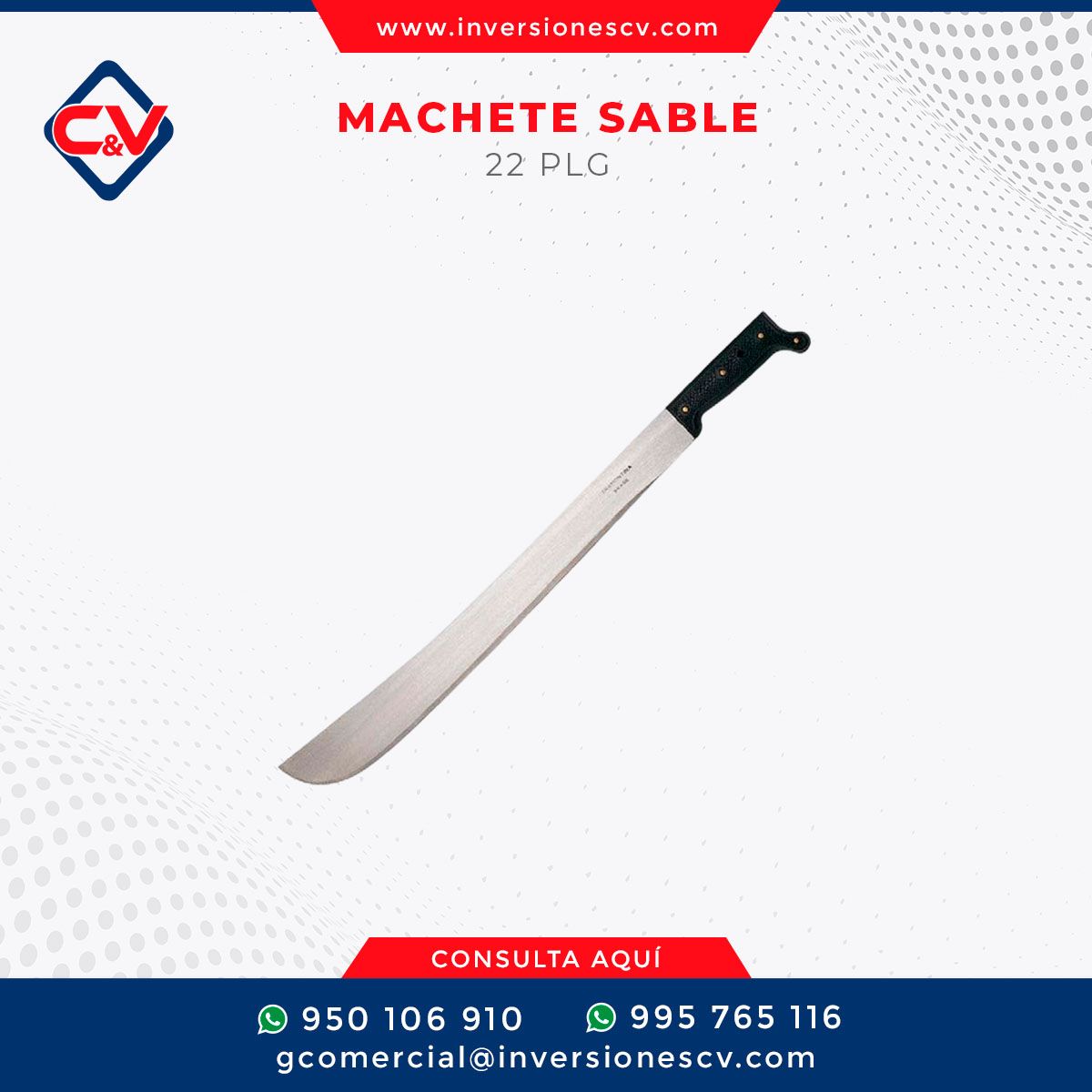 MACHETE SABLE 22"