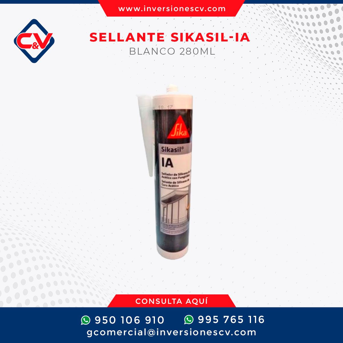 SELLANTE SIKASIL-IA BLANCO 280ML