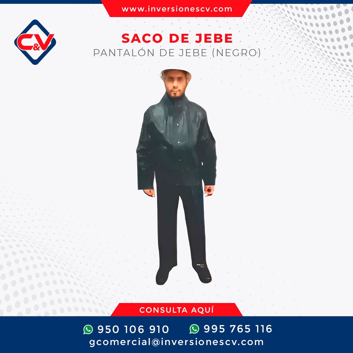 SACO Y PANTALÓN DE JEBE