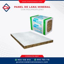 Panel De Lana Mineral Con Polipropileno