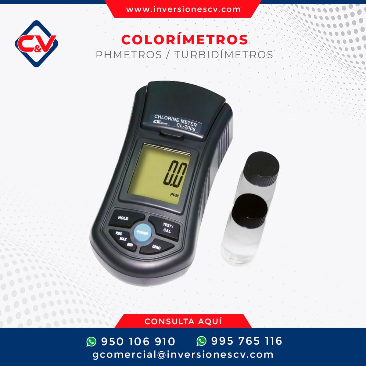 Colorímetros / pHmetros / Turbidímetros